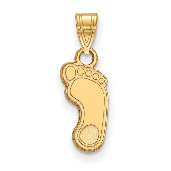 10k Yellow Gold North Carolina Small Tar Heels Pendant